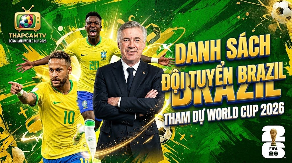 Đội Hình Brazil World Cup 2026: Danh Sách 26 Cầu Thủ & Phân Tích Chiến Thuật