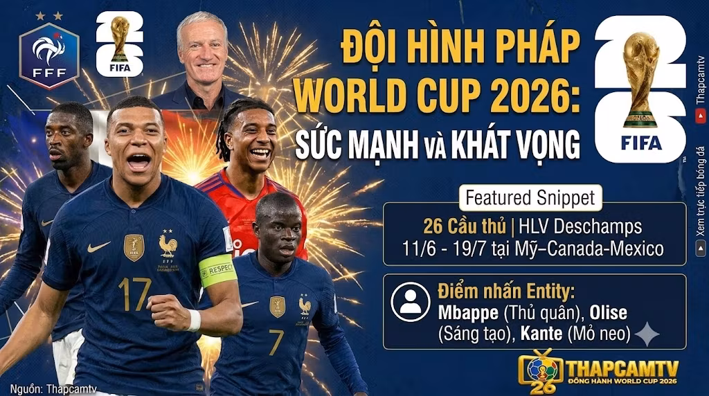 Đội Hình Pháp World Cup 2026: Danh Sách Chính Thức & Phân Tích Chiến Thuật