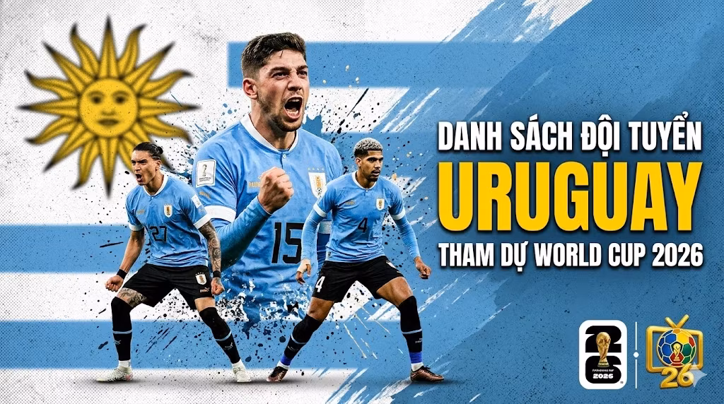 Đội Hình Uruguay World Cup 2026: Kỷ Nguyên Mới Thời Hậu Suarez