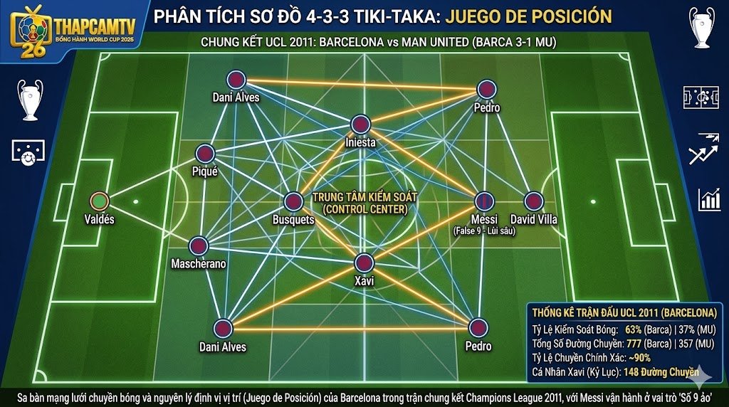 Chiến Thuật Tiki-Taka Là Gì? Phân Tích Chuyên Sâu Kỷ Nguyên Định Vị Không Gian