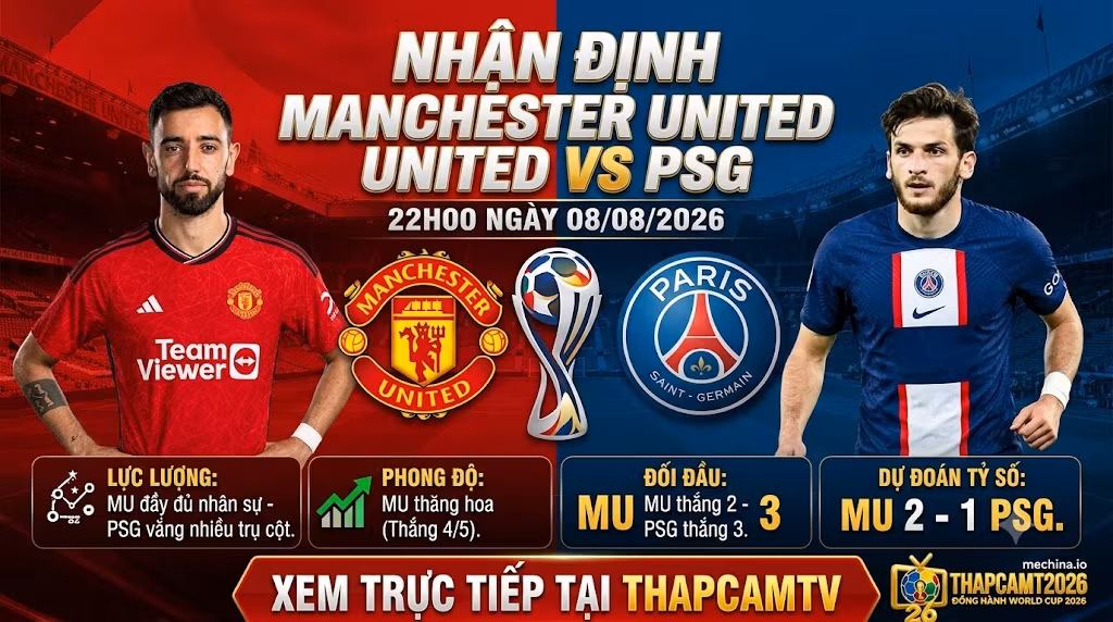 Nhận Định Manchester United vs PSG (22h00, 08/08): Lửa Thử Vàng Tại Gamla Ullevi