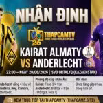 Hình ảnh nhận định trận đấu Kairat Almaty vs Anderlecht lúc 22h00 ngày 20/08 vòng play-off Europa League, phân tích lực lượng và phong độ từ chuyên gia ThapcamTV.